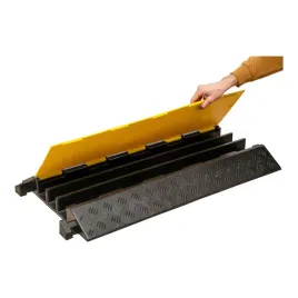 mostek-kablowy-ochrona-kabli-3-kanalowy-wytrzymaly-czarno-zolty