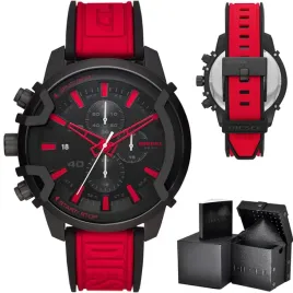 zegarek-meski-diesel-czerwony-pasek-griffed-chronograph-dz4530-box