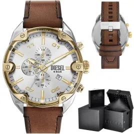 zegarek-meski-diesel-brazowy-pasek-skorzany-spiked-chronograph-dz4665-box