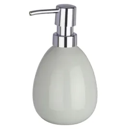 dozownik-do-mydla-wenko-polaris-370-ml-ceramiczny-szary-chrom-lazienka