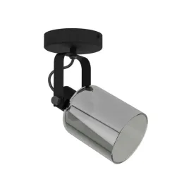 kinkiet-spot-e27-czarny-mat-szklo-dymione-reflektor-scienny-nowoczesny