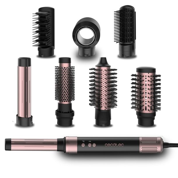 Lokówko-suszarka Cecotec Bamba CeramicCare AirGlam Black 8w1 1400W Coanda