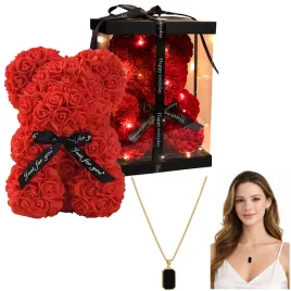 mis-z-roz-led-30-cm-zloty-naszyjnik-damski-prezent-dzien-kobiet-zestaw