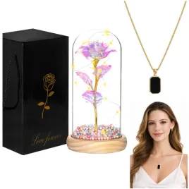 wieczna-roza-w-szkle-led-zloty-naszyjnik-prezent-na-dzien-kobiet-zestaw