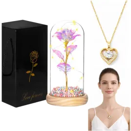 wieczna-roza-w-szkle-led-zloty-naszyjnik-serce-prezent-dzien-kobiet-zestaw
