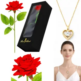 wieczna-roza-w-pudelku-zloty-naszyjnik-serce-prezent-na-dzien-kobiet-zestaw