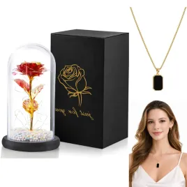 wieczna-roza-w-szkle-led-zloty-naszyjnik-damski-prezent-dzien-kobiet-zestaw