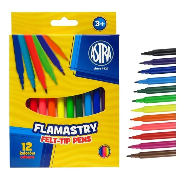 flamastry-12-kolorow-astra-stan-nowy