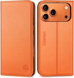 shieldon-naturalne-etui-skorzane-do-iphone-17-pro-max-z-klapka-pomaranczowy