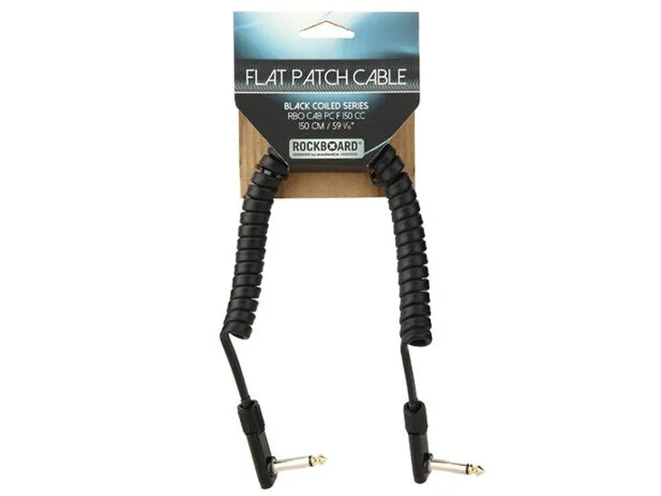 kabel-patch-rockboard-flat-black-coiled-aa-150cm-dlugosc-kabla-1-5-m