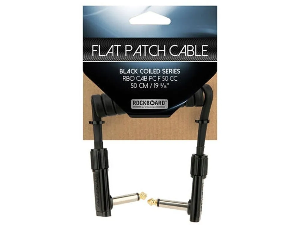 kabel-patch-rockboard-flat-black-coiled-aa-50cm-stan-nowy
