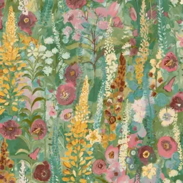 tapeta-vintage-kwietna-zielona-laka-bujny-ogrod-w-kwiaty-winyl-flizelina