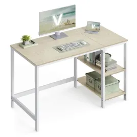 biurko-120x60-cm-bezowo-biale-z-polkami