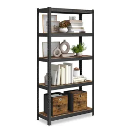 regal-metalowy-polki-75x30x150-cm-brazowo-czarny
