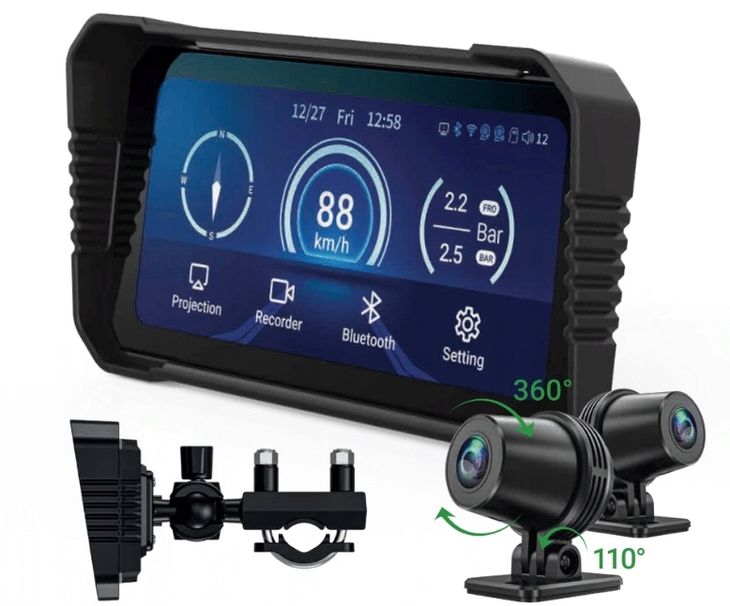 Urządzenie Smart Moto Navitel MS850 DUAL-dwie kamery, STARVIS, Wodoodporna