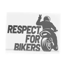 naklejka-respect-for-bikers-motocyklista-znak-peace-na-samochod-motor