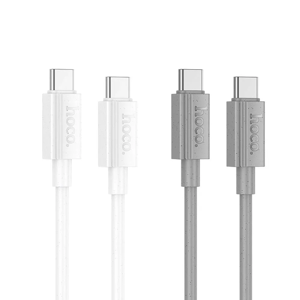 hoco-kabel-typ-c-do-typ-c-3a-60w-x107-1-m-bialy