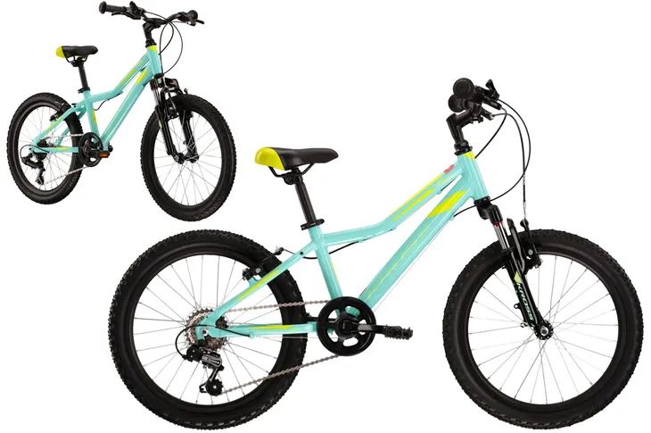 Rower dziecięcy 20" KROSS LEA MINI 2.0 seledynowy - limonkowy R23