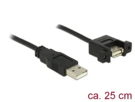 delock-85462-kabel-usb-usb-2-0-025-m-usb-a-czarny