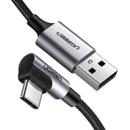 ugreen-50941-kabel-usb-usb-2-0-091-m-usb-a-usb-c-czarny-srebrny