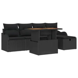 zestaw-sof-na-ogrod-z-poduszka-6-pcs-czarny-polirattan