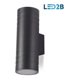 lampa-elewacyjna-dwukierunkowa-2xgu10-okragla-czarny-querk-5-90x260mm-ip54