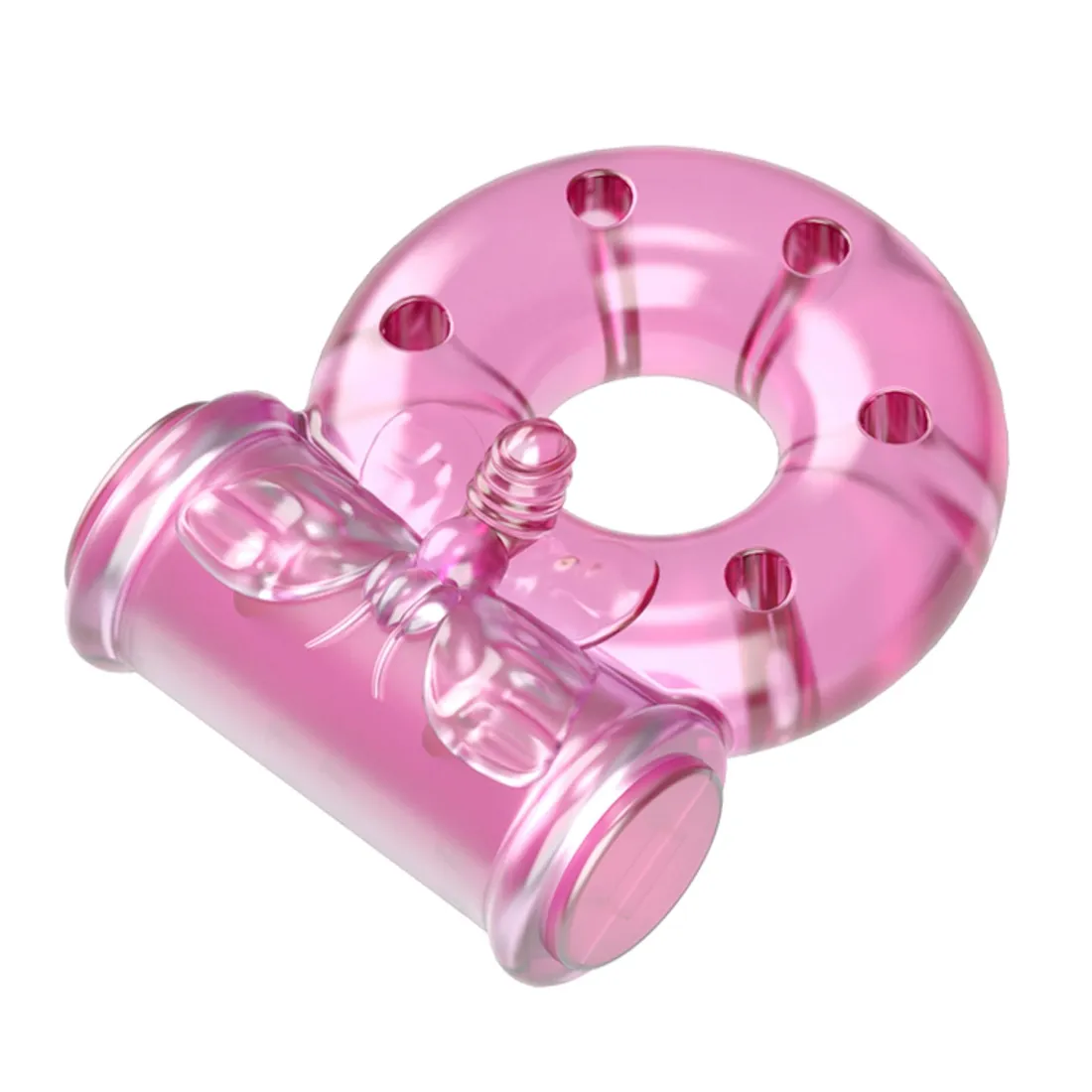 vibrating-cock-ring-and-condom-set-pink