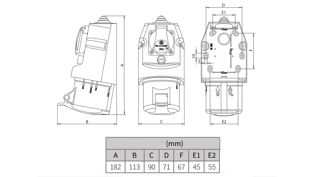 gniazdo-elektryczne-scienne-sez-szary-stan-nowy