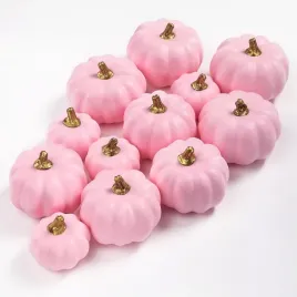 zestaw-dekoracyjny-na-jesien-sztuczne-dynie-na-halloween-rozowe-12szt