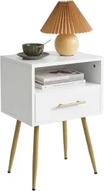 szafka-nocna-stolik-pomocniczy-boczny-kawowy-2-poziomy-szuflada-57x39x27cm