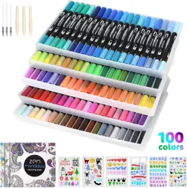 kolorowe-pisaki-flamastry-grube-cienkie-szkolne-100-kolorow-wymienne