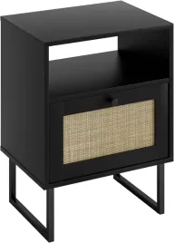 stolik-nocny-pomocniczy-boczny-kawowy-szuflady-drewniany-czarny-40-cm