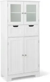 szafka-lazienkowa-regal-polka-stojaca-komoda-z-drzwiami-biala-30x60x128cm