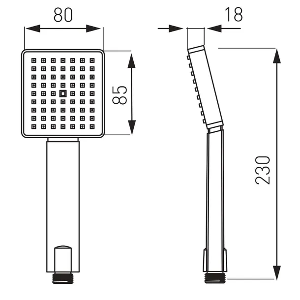 ferro-amigo-srebrny-ksztalt-kwadratowy