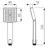 ferro-amigo-srebrny-ksztalt-kwadratowy