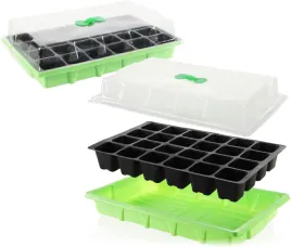 Zdjęcie produktu TACE STARTOWE DO UPRAWY MAŁYCH ROŚLIN MINI SZKLARNIE 2 SZT ZIELONE