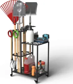 organizer-na-narzedzia-ogrodowe-40-uchwytow-metalowy-stojak-garage-czarny