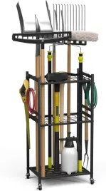 organizer-na-narzedzia-ogrodowe-3-poziomowy-metal-z-kolkami-garage-czarny