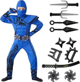 kostium-ninja-niebieski-dla-dziecka-akcesoria-stroj-przebranie-karnawal-l