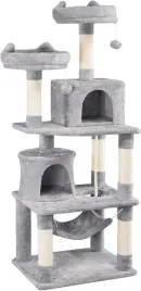 drapak-dla-kota-wieza-legowisko-drabinka-sizal-drapania-5-poziomow-158-cm