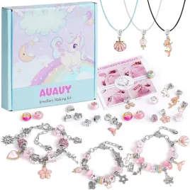 zestaw-do-tworzenia-bransoletek-z-zawieszkami-rozowe-krysztalki-dla-dzieci