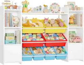 regal-na-zabawki-dzieciecy-z-polkami-i-pudelkami-1388x94x29cm-praktyczny