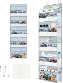organizer-wiszacy-na-drzwi-5-kieszeni-motyw-samochodow-144x40cm-do-pokoju