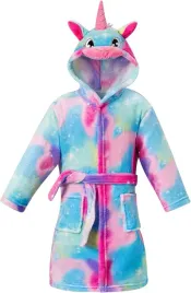 szlafrok-dzieciecy-z-kapturem-motyw-jednorozca-dla-dziewczynek-cyjan-6-8l