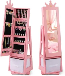 szafka-na-bizuterie-do-makijazu-lustro-stojace-dla-dzieci-organizer-122cm