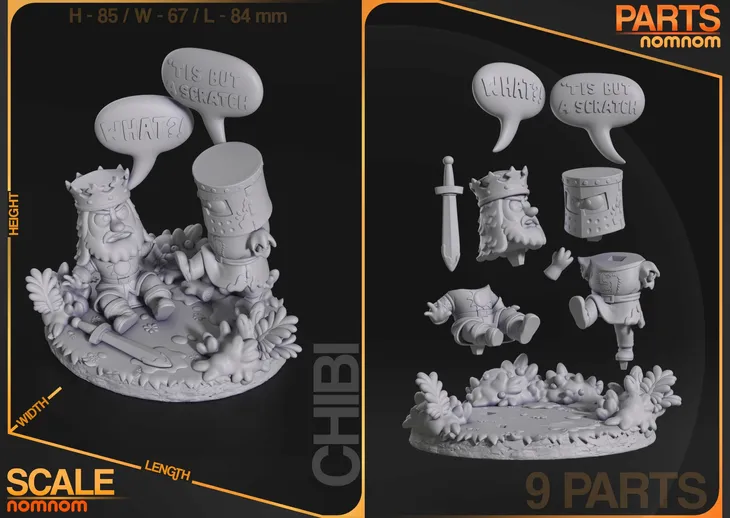 chibi-figurka-the-black-knight-monty-python-nomnom-figures-druk-3d-14k-stan-nowy-wysokosc-produktu-8-5-cm