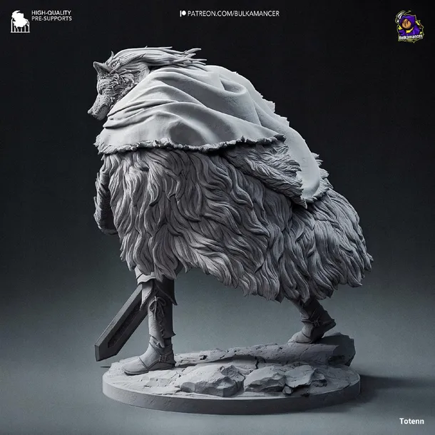 figurka-blaidd-the-half-wolf-elden-ring-bulkamancer-druk-3d-16k-prezent-wysokosc-produktu-25-cm