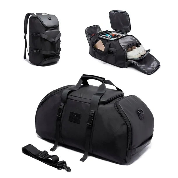 Torba Sportowa treningowa z funkcją Plecaka 2w1 z przegrodą na buty – 40L