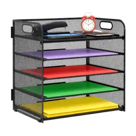 organizer-na-dokumenty-przybornik-na-biurko-metalowy-5-poziomow
