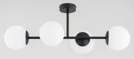 lampa-sufitowa-glorena-4xe14-czarna-biale-klosze